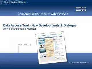Data Access Tool - New Developments &amp; Dialogue AFF Enhancements Webinar
