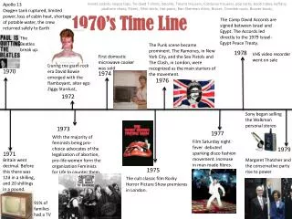 1970’s Time Line
