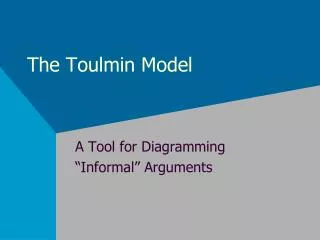 The Toulmin Model