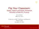 Flip Your Classroom: Deploy 'Search and Share' Homework Activities to Build ELL Fluency - slide 1