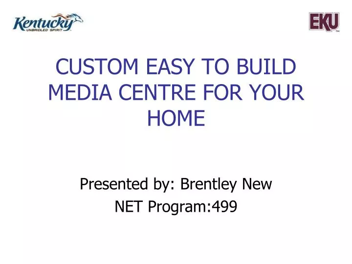 custom easy to build media centre for your home
