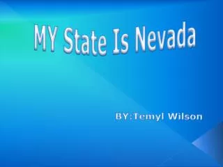 MY State Is Nevada
