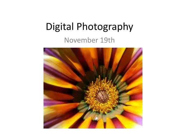 digital photography