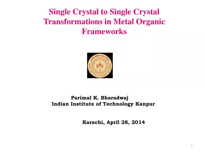 single crystal to single crystal transformations in metal organic frameworks