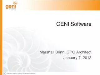GENI Software