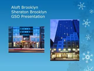 Aloft Brooklyn Sheraton Brooklyn GSO Presentation
