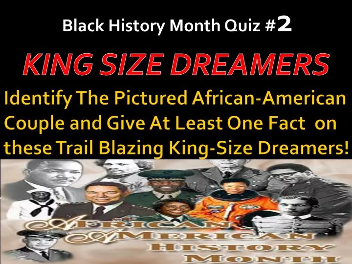 black history month quiz 2