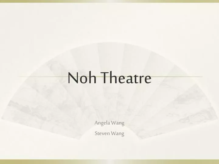 noh theatre