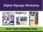 Digital Signage Workshop - slide 1