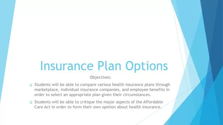 insurance plan options