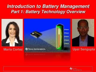 Introduction to Battery Management Part 1: Battery Technology Overview