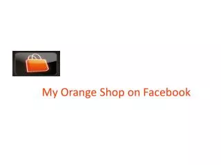 My Orange Shop on Facebook