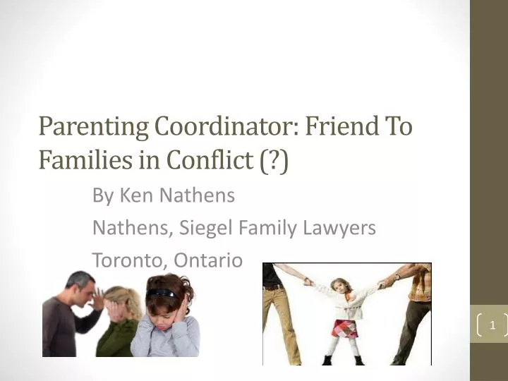 parenting coordinator friend to families in conflict