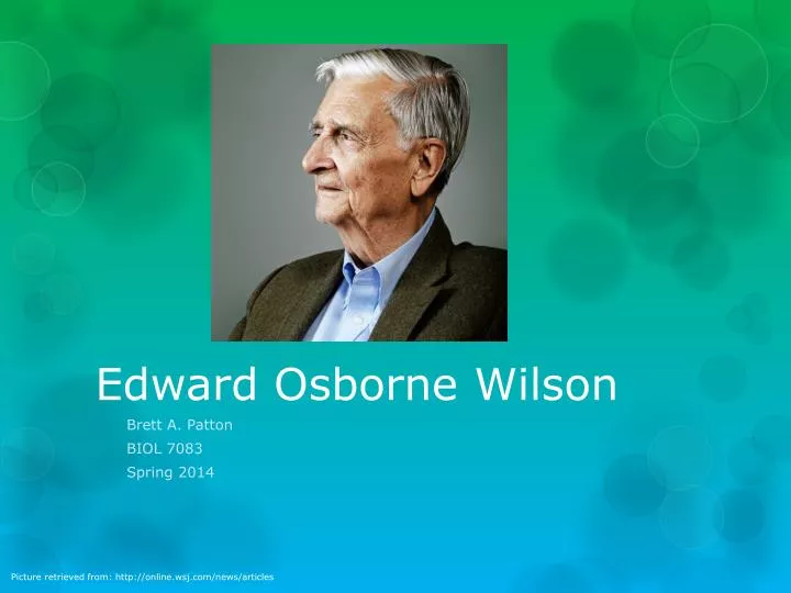 edward osborne wilson