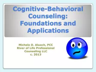 Cognitive-Behavioral Counseling : Foundations and Applications