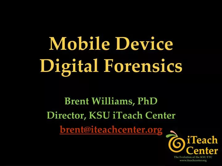 mobile device digital forensics