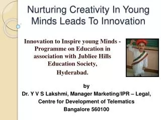 Nurturing Creativity In Young Minds Leads To Innovation