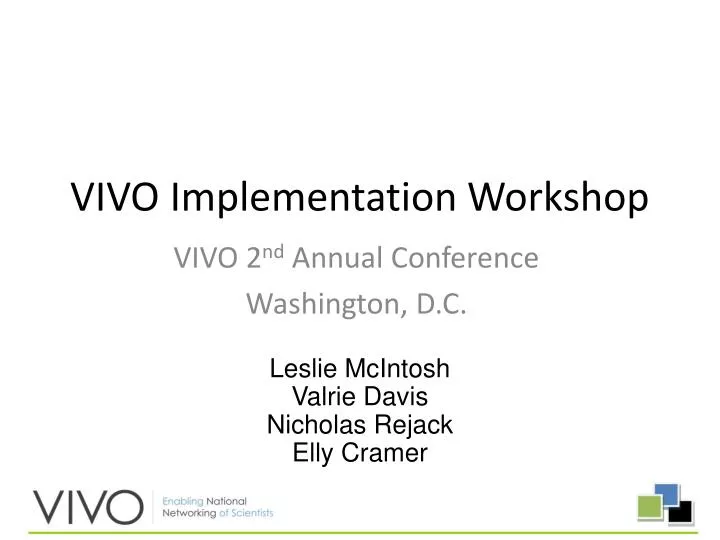 vivo implementation workshop