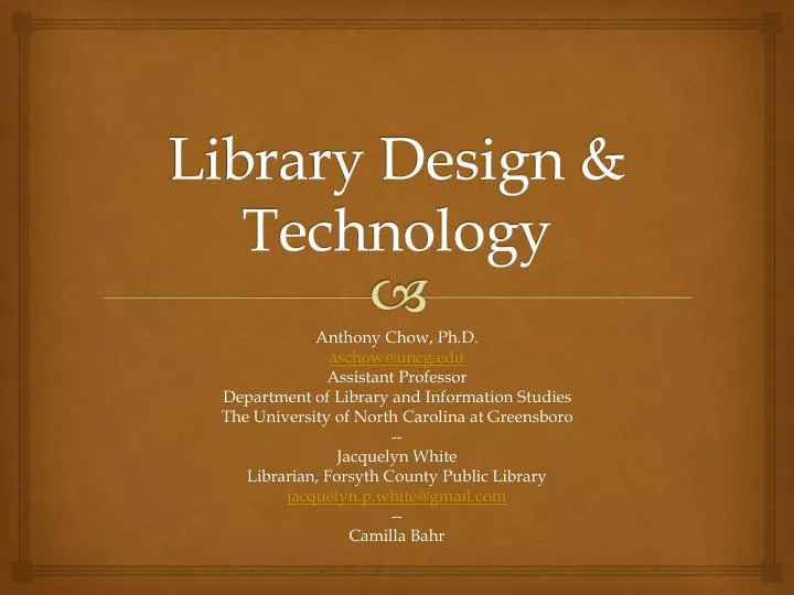 library design technology