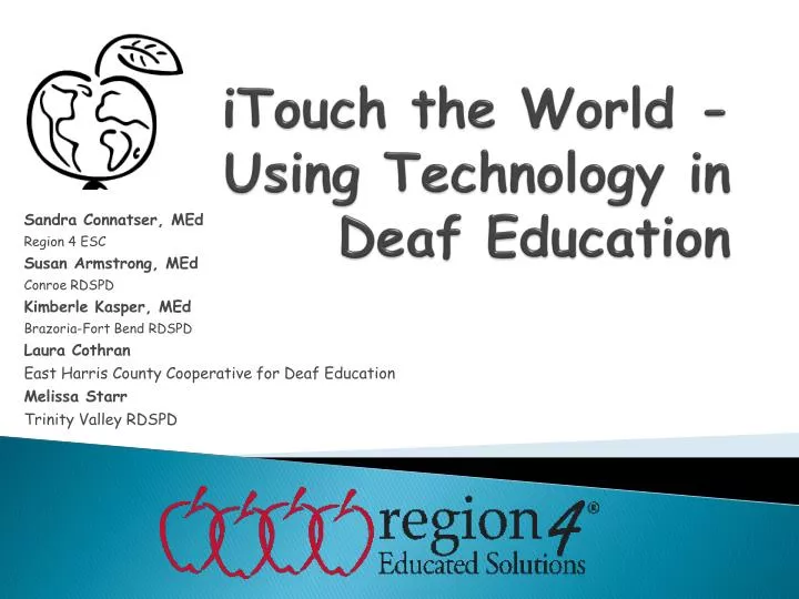 itouch the world using technology in deaf education