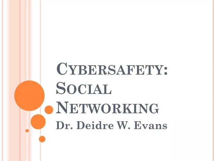 cybersafety social networking