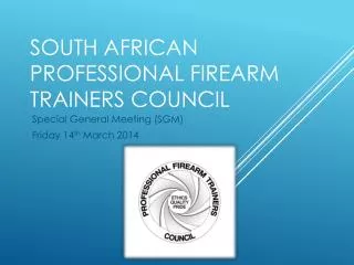 South African Professional Firearm Trainers Council