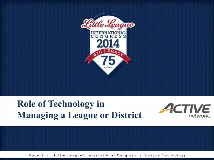 role of technology in managing a league or district