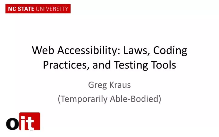 web accessibility laws coding practices and testing tools