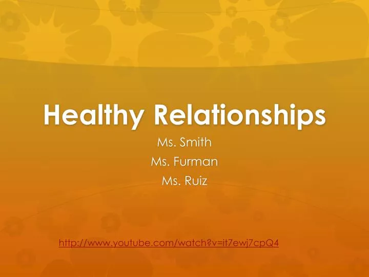 healthy relationships