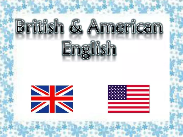 british american english