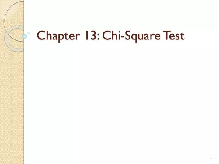 chapter 13 chi square test