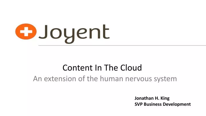 content in the cloud
