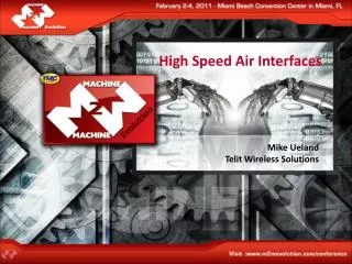 High Speed Air Interfaces