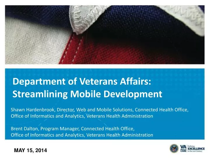 department of veterans affairs streamlining mobile development