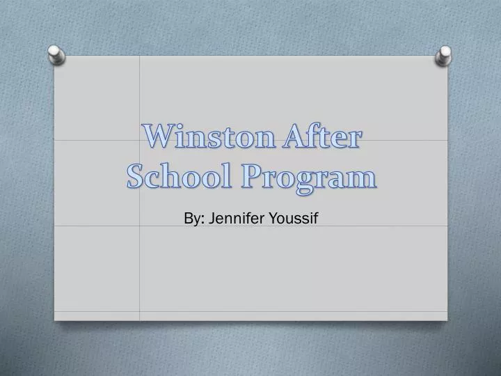 winston after school program