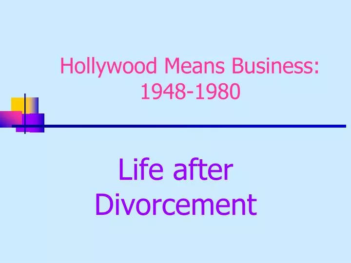 hollywood means business 1948 1980