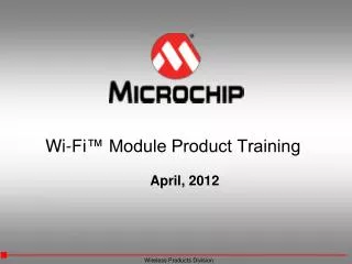 Wi-Fi™ Module Product Training