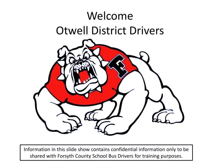 welcome otwell district drivers