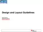 Design and Layout Guidelines - slide 1