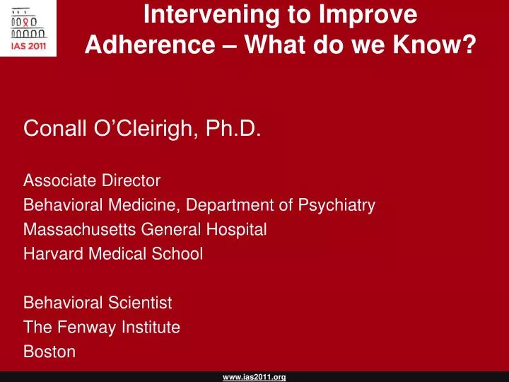 intervening to improve adherence what do we know