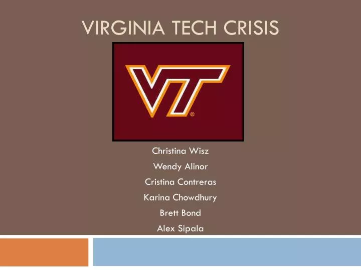 virginia tech crisis