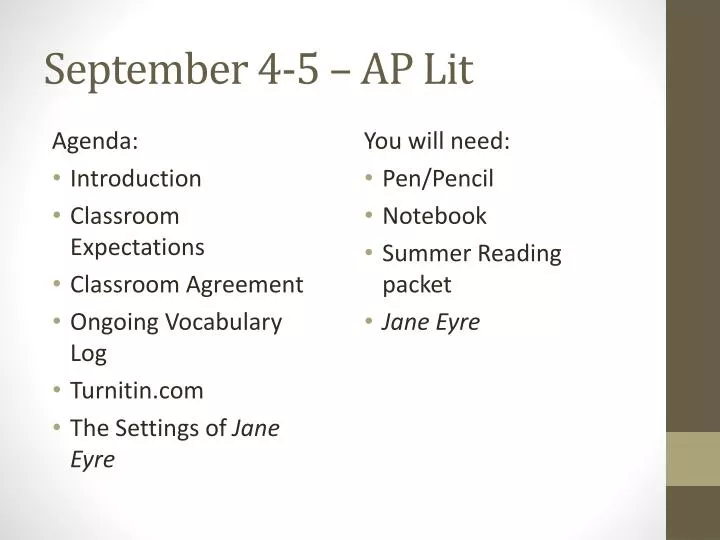 september 4 5 ap lit