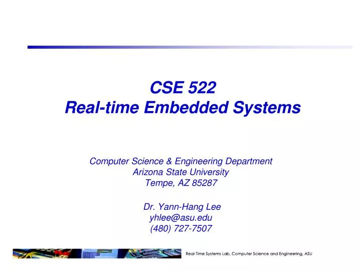 cse 522 real time embedded systems