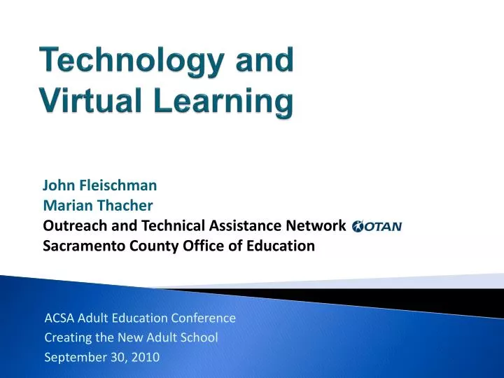 technology and virtual learning