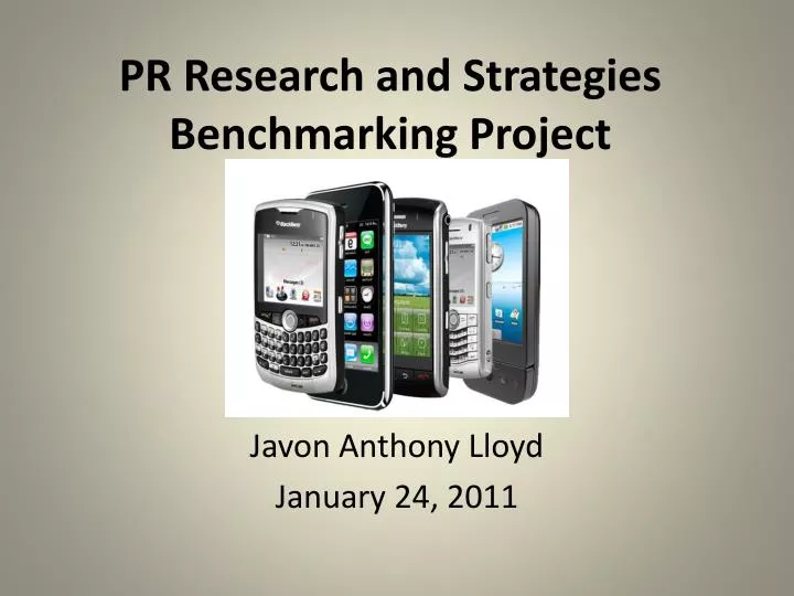 pr research and strategies benchmarking project