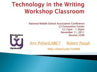 Ann Pollard,NBCT Robert Paugh