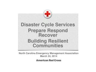 Disaster Cycle Services Prepare Respond Recover Building Resilient Communities