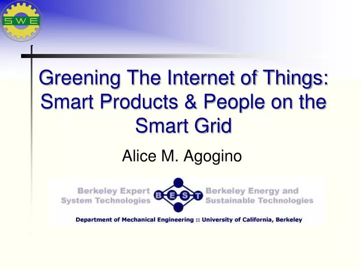 greening the internet of things smart products people on the smart grid