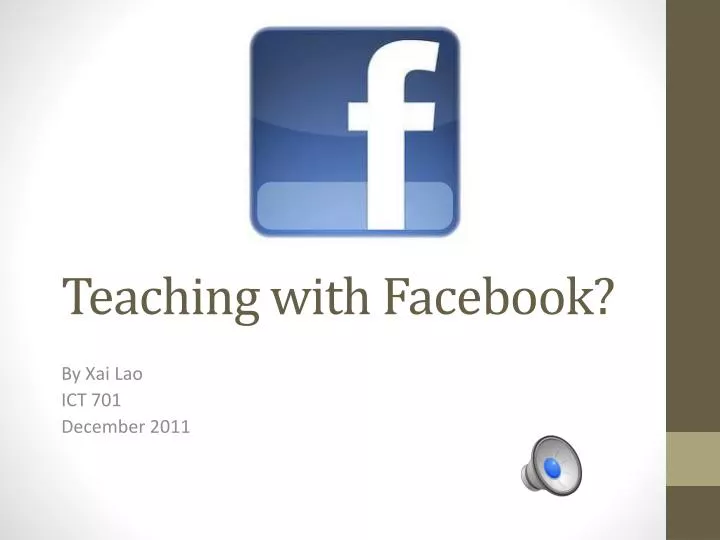 teaching with facebook