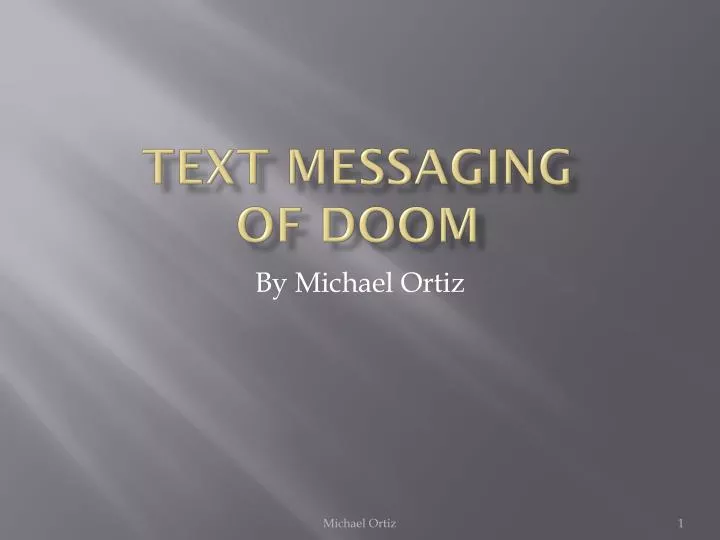 text messaging of doom
